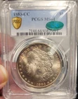 1883-CC Morgan $1 Dollar PCGS MS64 CAC Certified Beautiful Carson City