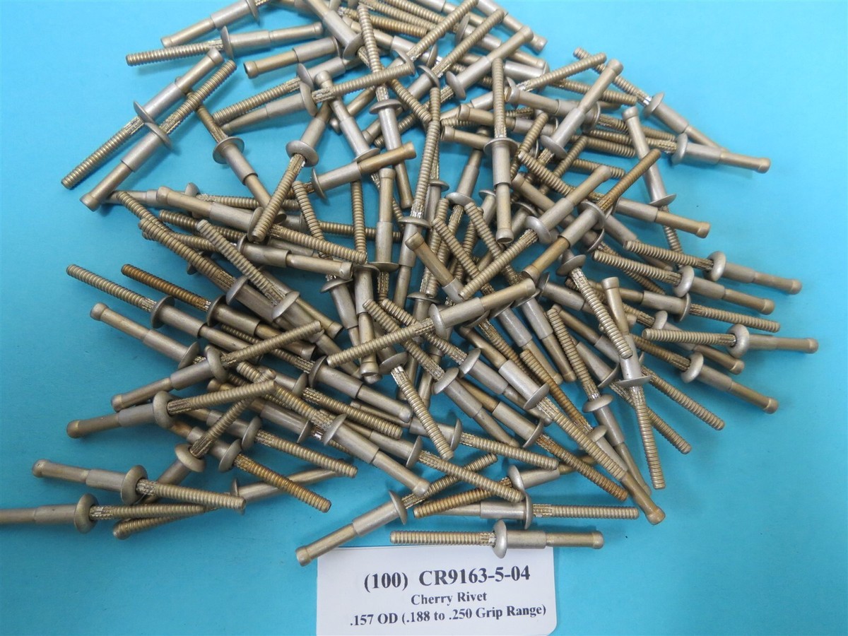 ms Shop 出品 100) CR9163-5-04 Cherry 5/32 Universal Head Rivet Grip .188 >.250