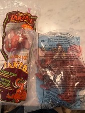 New NIP McDonald  s 1999 Happy Meal Tarzan Tantor Wooly Mammoth Straw Figure Toy