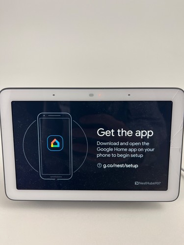 Google Nest Hub 1st Gen Smart Home Assistant Charcoal H1A Factory Reset Working
