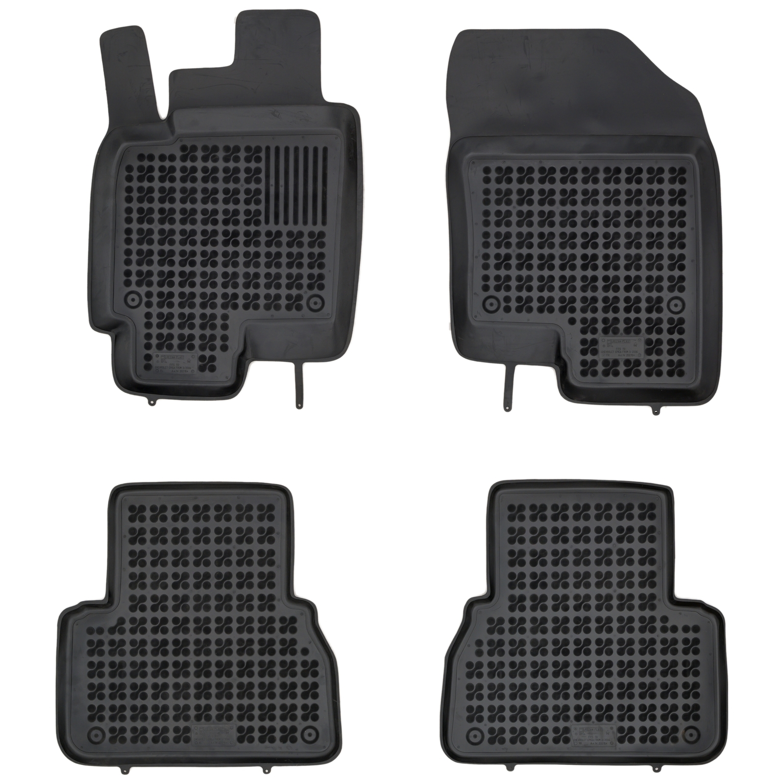 Tapis de sol caoutchouc Rezaw-Plast anti-usure pour Chevrolet Epica ensemble complet