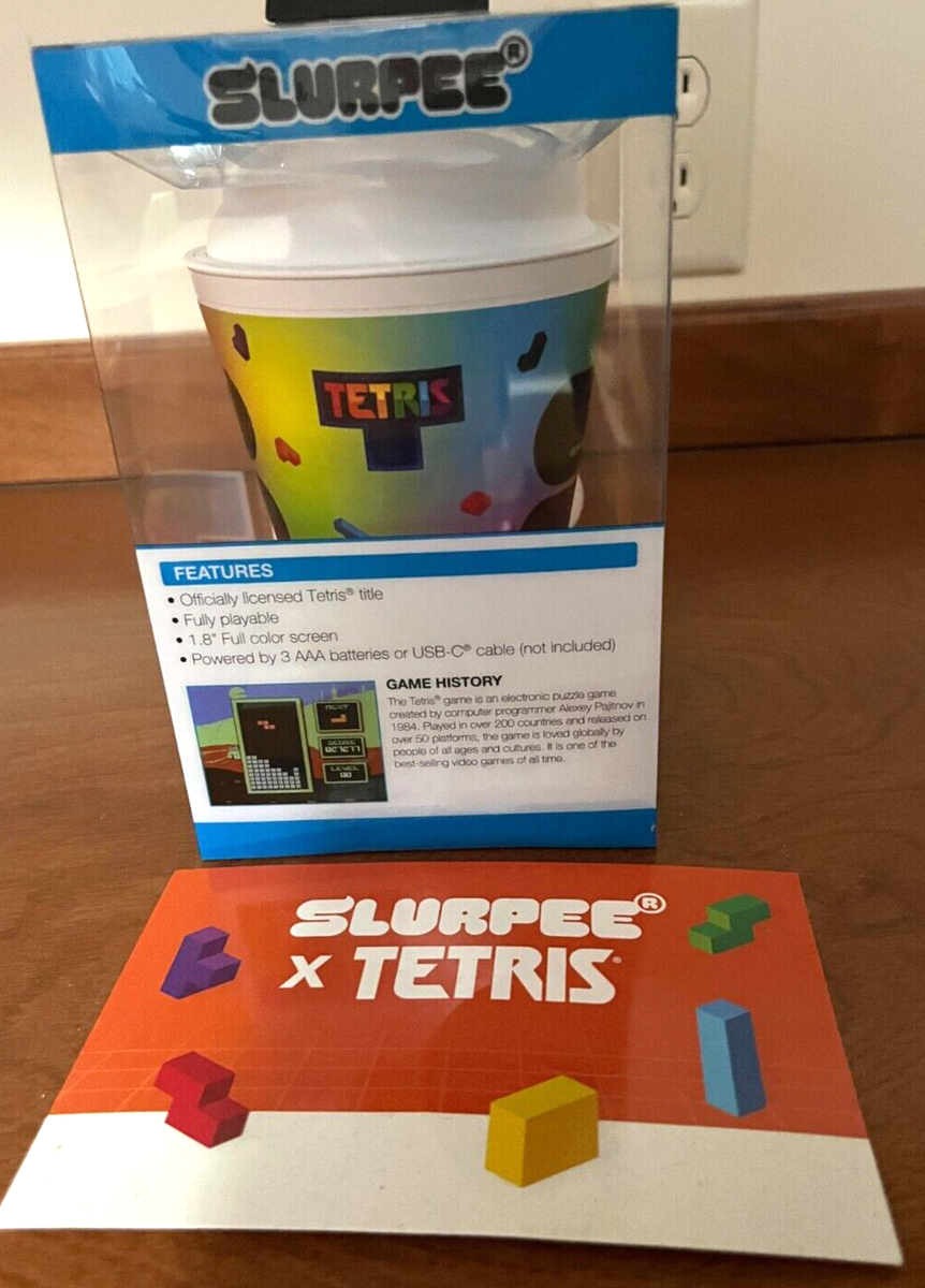 Slurpee TETRIS Handheld Portable Game Sytems Device Glowing Top 7