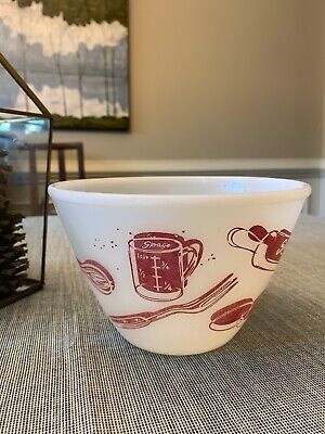Vintage 1950s Fire King Spag's Department Store Mixing Bowl Vintage 1950s Fire King Spag's Department Store Mixing Bowl