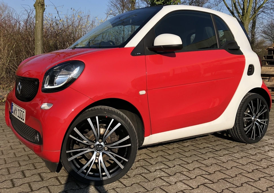 Sommerräder smart 453 fortwo forfour MSW 20/4 schwarzfrontpoliert 17" Hankook - Bild 4 von 4