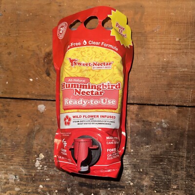 Sweet-Seed Sweet-Nectar Ready-to-Use Bag Hummingbird Nectar, 1.5L