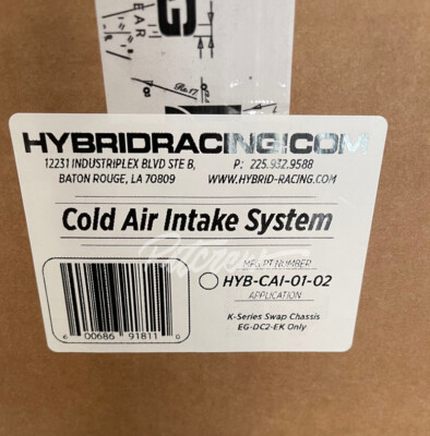 Hybrid Racing Cold Air Intake System K Swap EG EK DC Velocity Stack