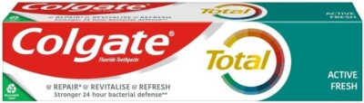 Colgate Total Active Fresh Zahnpasta 24 Stunden 125 ml Vorteilspackung NEU VERSIEGELT UK LAGER
