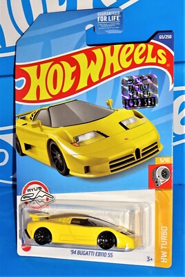 Hot Wheels Factory Set 2022 HW Turbo '94 Bugatti EB110 SS Yellow Ryu's Rides