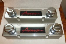 New - Avanti Ii Custom Valve Covers With Breather Caps Small Block Chevy Engines New - Avanti Ii Custom Valve Covers With Breather Caps Small Block Chevy Engines