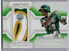 2020 Topps Definitive Baseball Jumbo Patch Relic Stephen Piscotty PATCH A'S /15