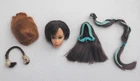 Vintage 1968 Barbie Hair Fair ~ Brunette Head with Wig & Hair Accessories