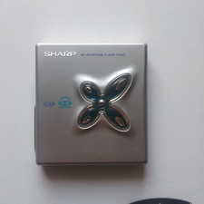 Sharp MD-ST880-S MDLP Silver MD Headphone Player Only Unit Used