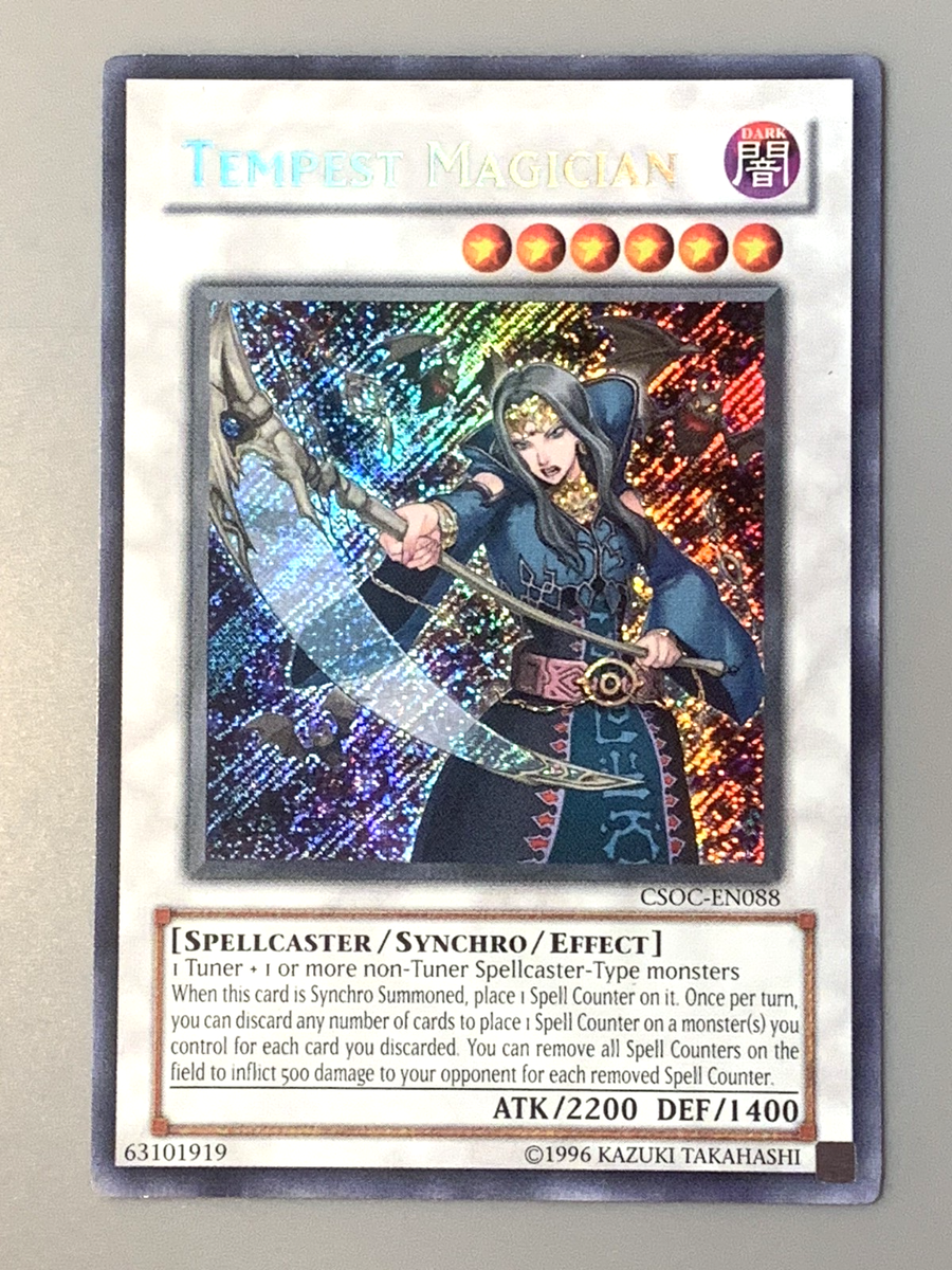 yugioh Tempest Magician CSOC-EN088 Secret Rare Unlimited Edition near mint | eBay yugioh Tempest Magician CSOC-EN088 Secret Rare Unlimited Edition near mint | eBay