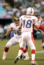 Alan Faneca AFC in action v the NFC at the NFL Pro Bowl Game on Fe- 2004 Photo 1