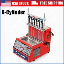 6-Cylinder Fuel Injector Cleaner Tester Ultrasonic Injectors Cleaning Machine