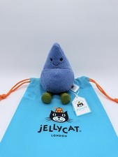 jellycat Amuseables Happy Raindrop Authentic NWT With Dust Bag
