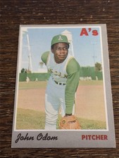 1970 TOPPS BLUE MOON ODOM #55 ATHLETICS EXCELLENT OR BETTER