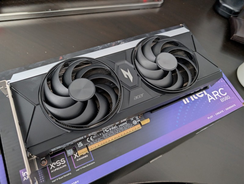 Acer Nitro Intel ARC B580 OC 12GB GDDR6 Black GPU Graphics Card