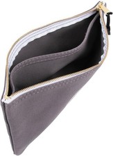 Klein Tools 55578 Zipper Bag with Divider, No. 10 Canvas, 7-Inch x Gray