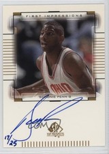 2000-01 SP Top Prospects First Impressions Gold 17/25 Scoonie Penn #SP Auto 3c7