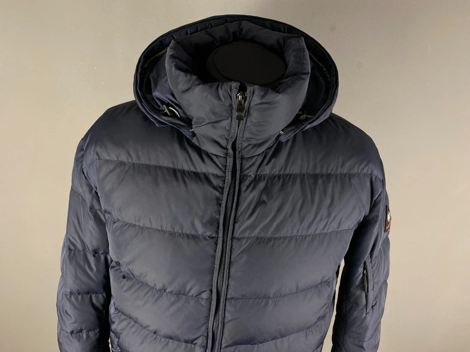 Bogner Fire+Ice Men's Puffer Down Jacket Hooded Navy Blue Winter Coat Size XL US - image 2 of 4