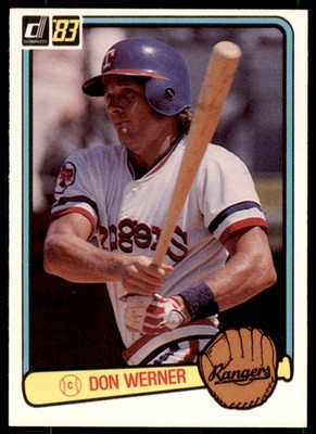 1983 Donruss Don Werner . Texas Rangers #593