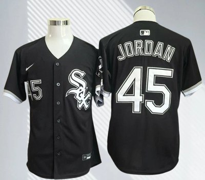 Men's Chicago White Sox #45 Michael Jordan Cool Base Limited