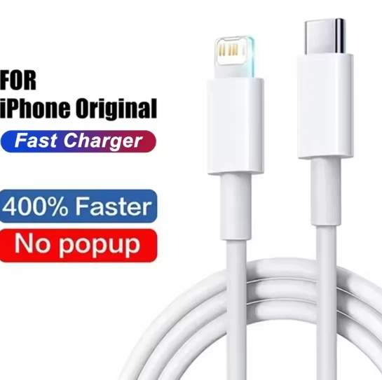 35W PD Original Fast Charging USB C Lightnin Cable for iPhone 15 14 13 Pro Max - Image 3 of 4