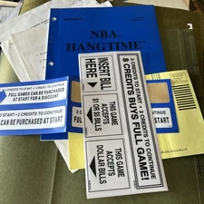 Original Factory Nba Hangtime With Stickers   Arcade Video Game Manual