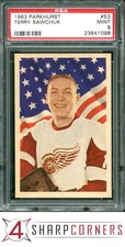 1963 PARKHURST #53 TERRY SAWCHUK RED WINGS HOF POP 10 PSA 9