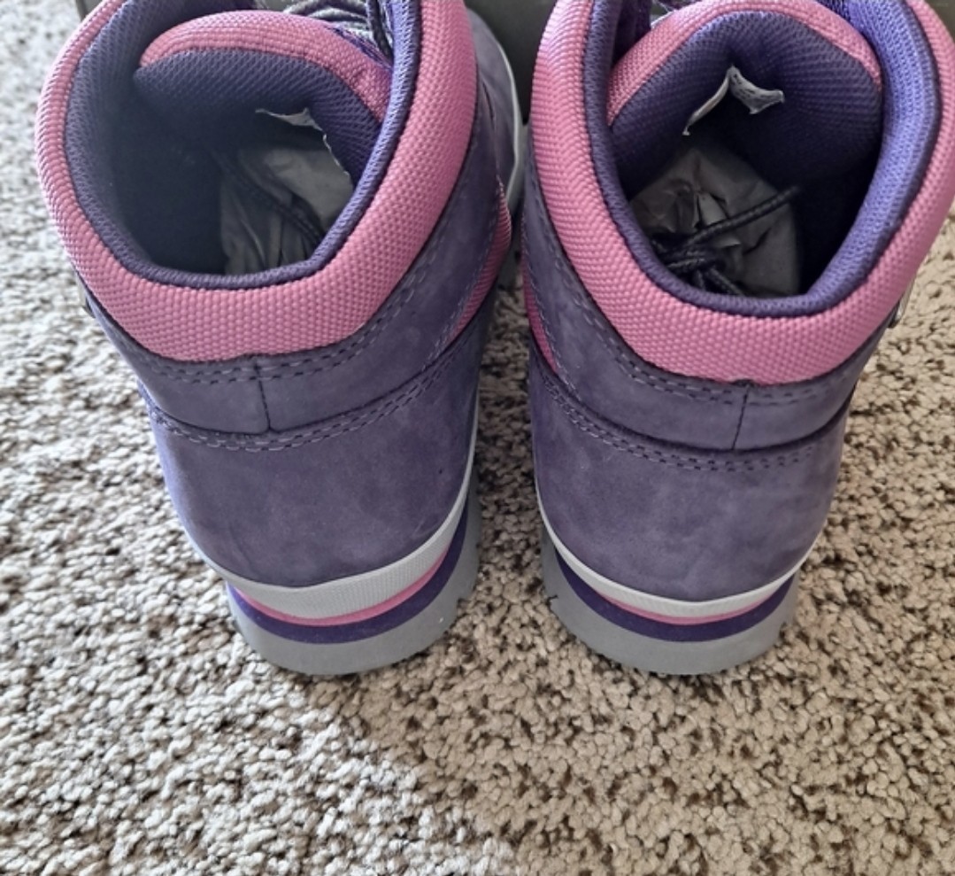 Timberland Suede Purple and Pink Field Hiking Boots Youth  display picture 1