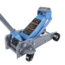 3 Ton Floor Jack Made of Durable Carbon Steel with Wheels for Secure Lifting