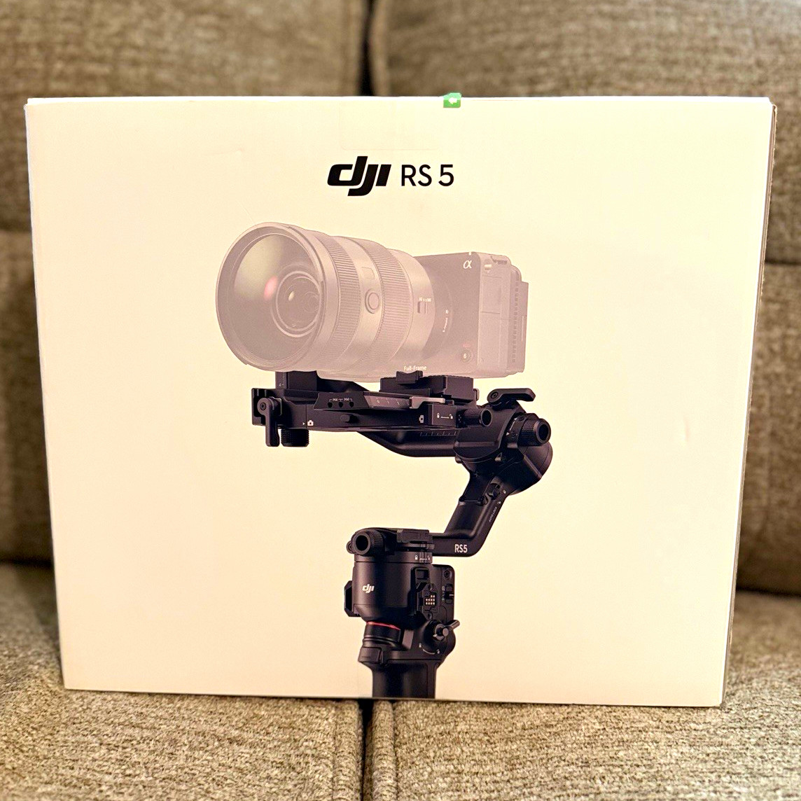 DJI RS 5 Motorized Camera Gimbal Stabilizer w/ Enhanced Tracking Module + Handle