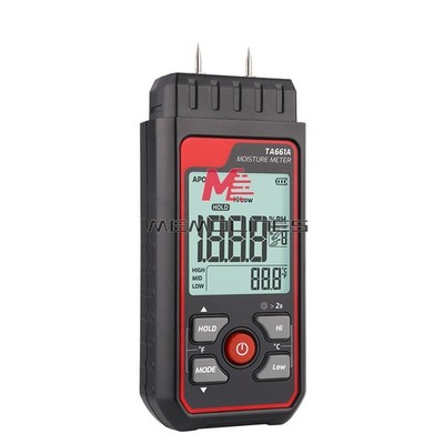 TA661A Handheld Digital LCD Moisture Meter Lumber Damp Test Wood Moisture Tester
