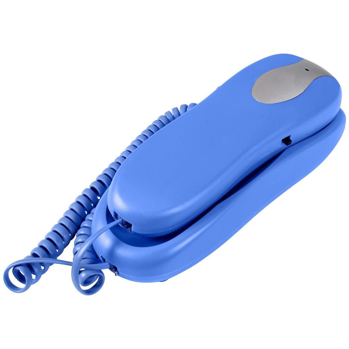 Slimline Blue Colored Phone for Wall Or Desk with Memory Large
