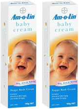 Amolin Nappy Rash Baby Cream to Treat and Prevent Nappy Rash, Soothes and Calms 