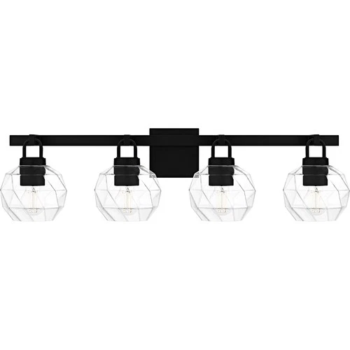 Quoizel CIA8632 Celina 4 Light 32"W Vanity Light - Black - Picture 1 of 12