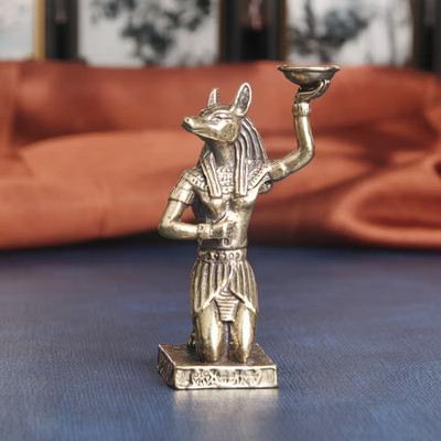 Anubis Statue 6,2cm   Ägyptischer Gott Figur Deko Mini