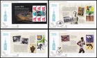 Set of 4 2012 GB Olympic Games Prestige Pane Cotswold FDC Various SHS