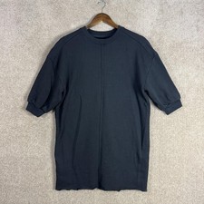 Everlane Dress Womens XS Black Organic Cotton Sweatshirt Track Tunic Casual