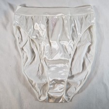 Victoria's Secret Second Skin Satin High-Leg Brief Large White