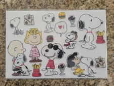 Set of 17 SNOOPY from the PEANUTS gang Embroidery Patches (Sew-On - Not Iron-On)