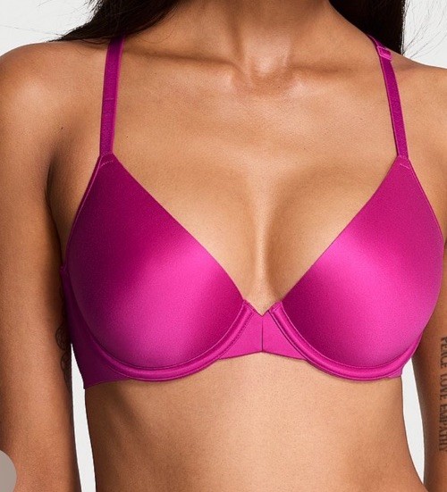 BODY by VICTORIA’S SECRET Bra 34DDD Racerback Semi Demi Front Close Pink Allure