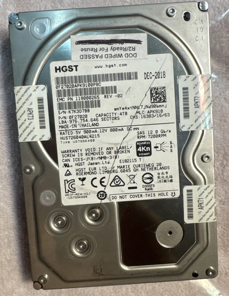 HGST 4TB Computer Internal Hard Disk Drives for sale | eBay