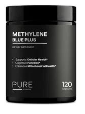 Pure Vitamins Ultra Methylen Blue Plus USP Pharma Grade 12mg Brain Support 120Ca
