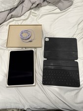 New Apple iPad Air 4th Gen 64GB WiFi 10.9  , Space Gray,Bundle Box, Charger, Case