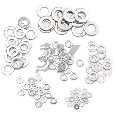 105Pc Stainless Steel Washer Metric Assortment Set M3 4 5 6 8 10 New *vv