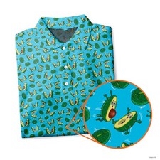 The Avocado Jump - Funny Golf Polo Shirt Blue All-over Print For Men's