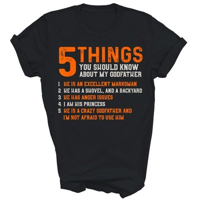 5 Things You Should Know About Godfather Unisex Shirt Gift T-Shirt (Black;S)