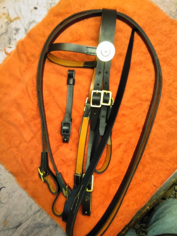 M1874 Cavalry Bridle with M1872 curb strap and reins ALL YOU NEED IS A BIT